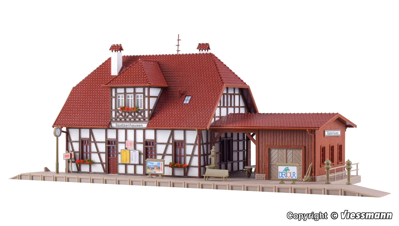 H0 Vollmer 43501 Bahnhof Spatzenhausen