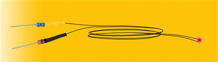 Viessmann 3563 kleine LED rot mit angelöteten Kabeln 5 Stüc