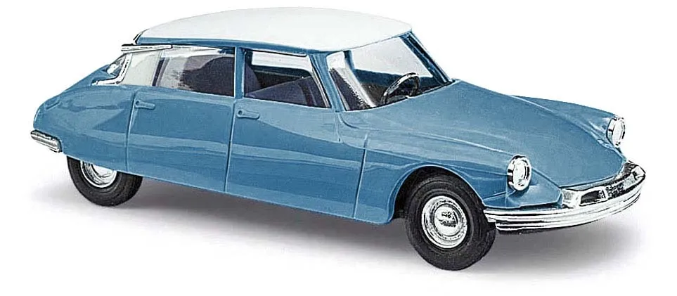 Busch H0 48025 Citroën DS19 zweifarbig Blau Weiß