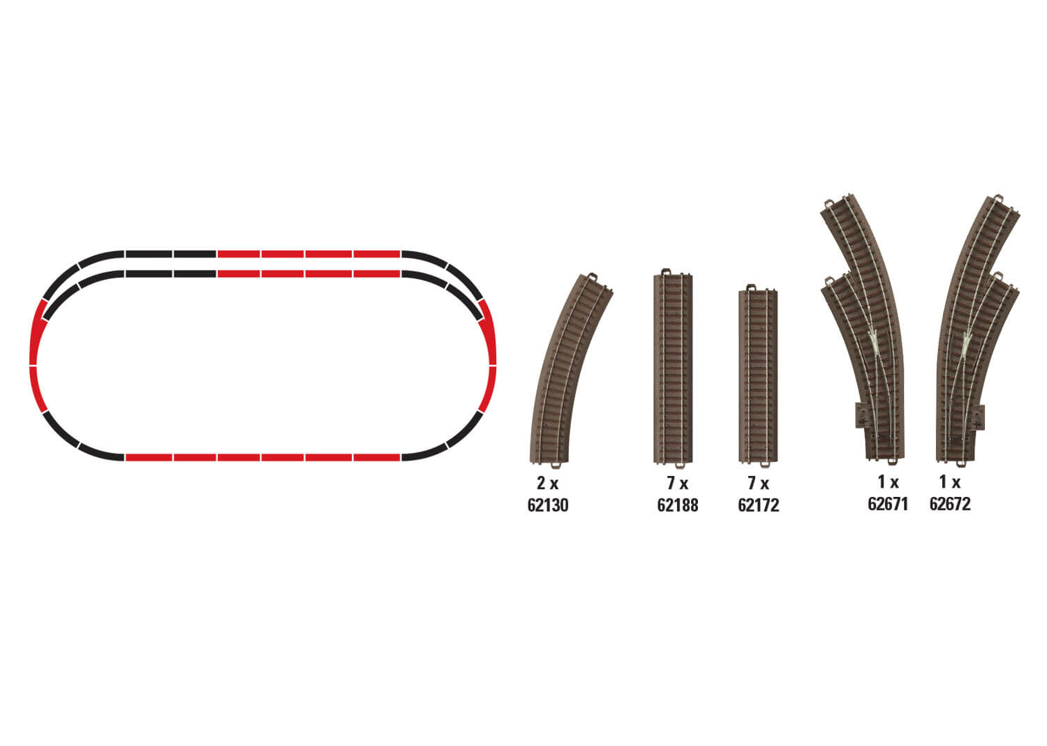 TRIX 62903 C-Gleis-Ergänzungspackung C3