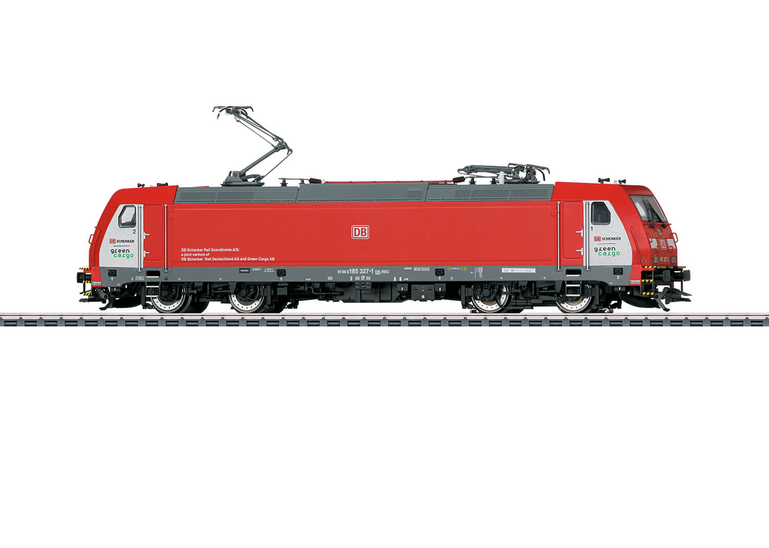 Märklin 37856 H0 Elektrolokomotive BR 185 Traxx 2 DB Schenker Green Cargo