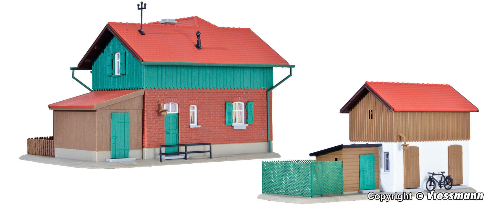 kibri 39320 Wärterhaus Kaltental mit Nebengebäude