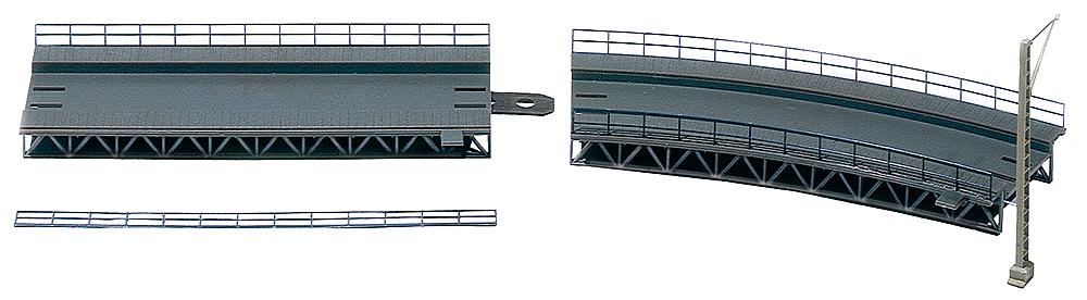 Faller 120471 Auf- und Abfahrt mit exemplarisch dargestelltem Oberleitungsmast
