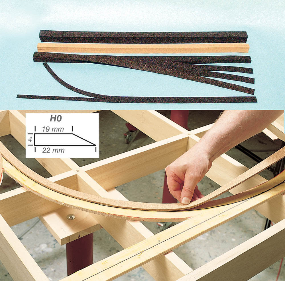 Heki 3195 H0 Gleisbettungen superflex