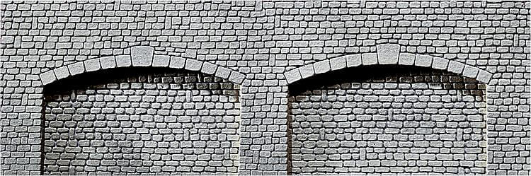 FALLER 170835 H0 Dekorplatte Arkaden, Naturstein-Quader