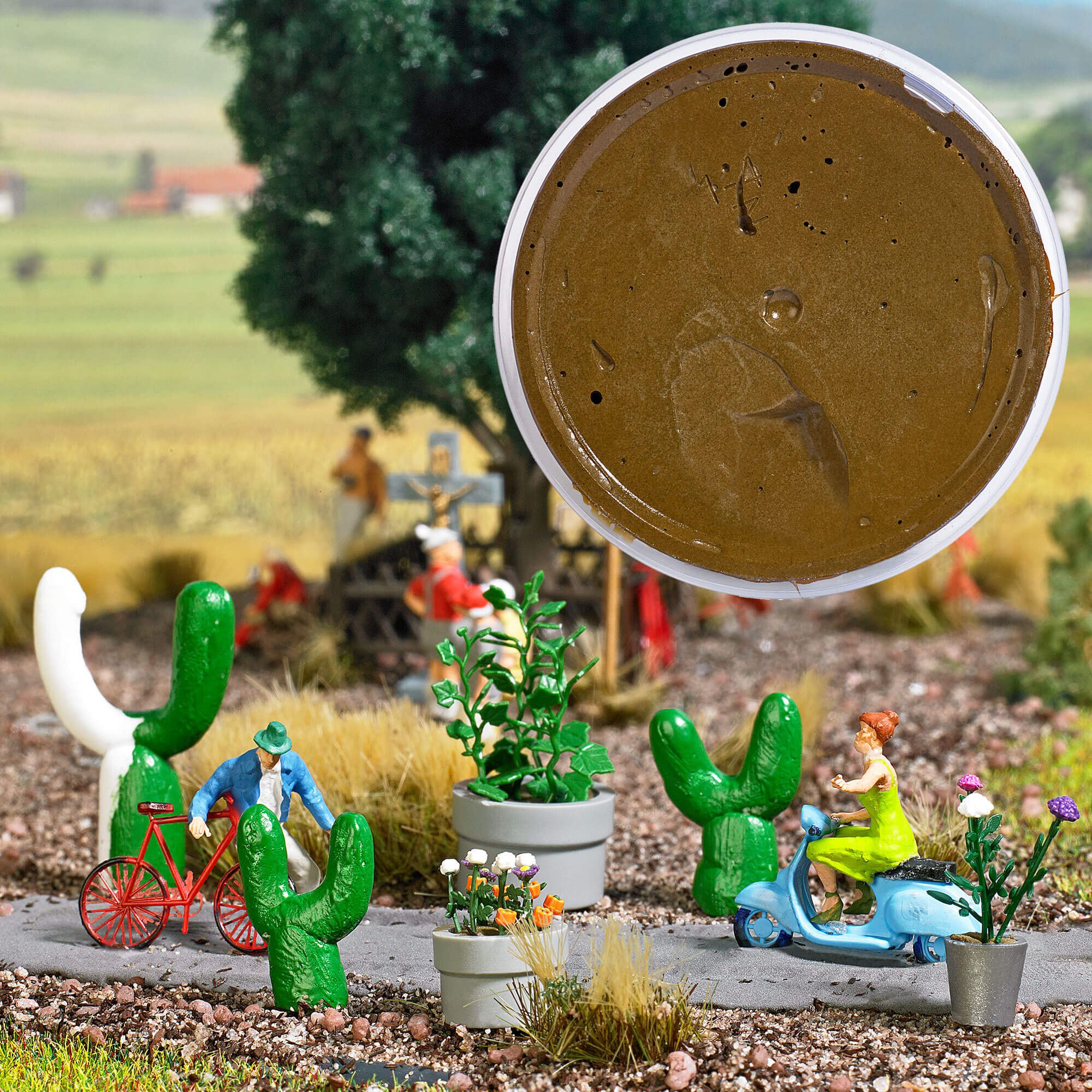 BUSCH 7557 Modellbau Knetmasse Braun