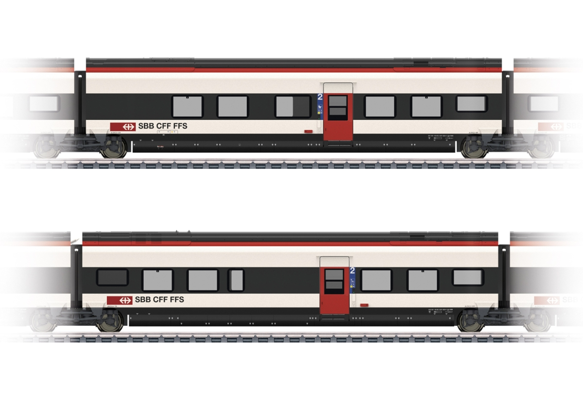 Märklin 43461 Ergänzungswagen-Set 1 zum RABe 501 Giruno