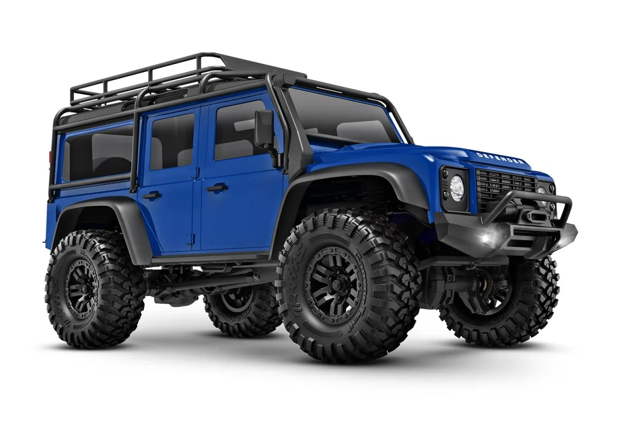 TRAXXAS® 97054-1BLUE TRX-4M Land Rover Defender, blau, RTR, 4WD inkl. Akku und Lade