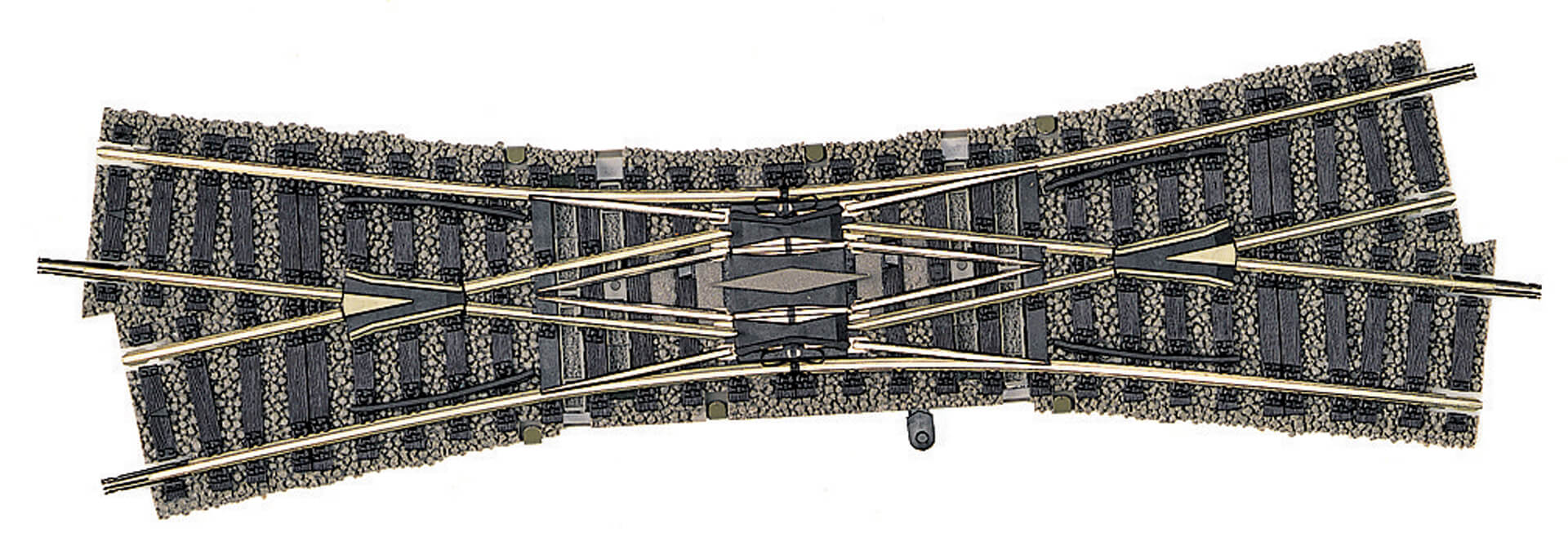 FLEISCHMANN 6165 Doppelkreuzungsweiche rechtskreuzend