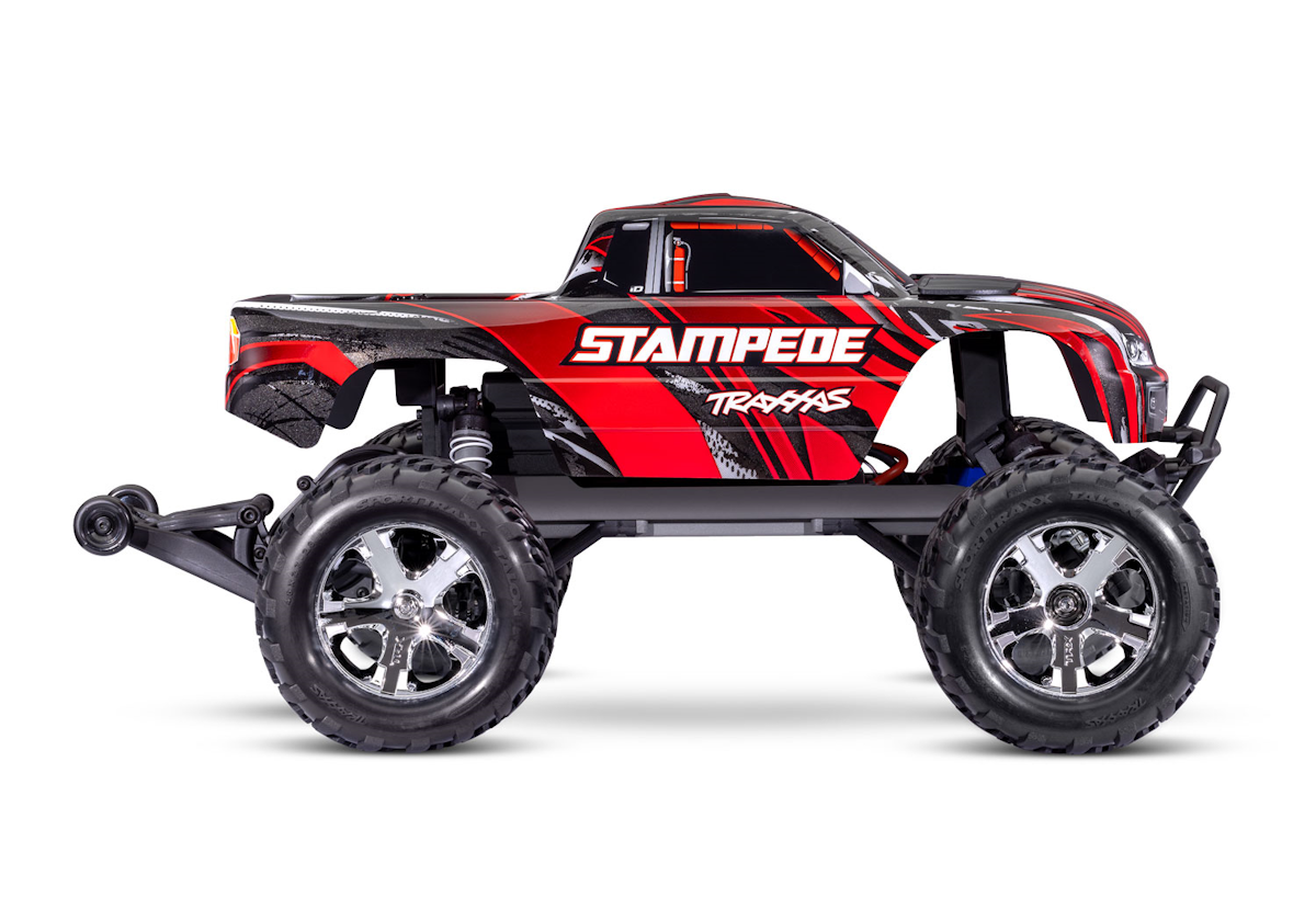 TRAXXAS® 36254-8-RED Stampede® XL-5 2WD rot RTR Akku Ladegerät 1/10 2WD Monster Truck 