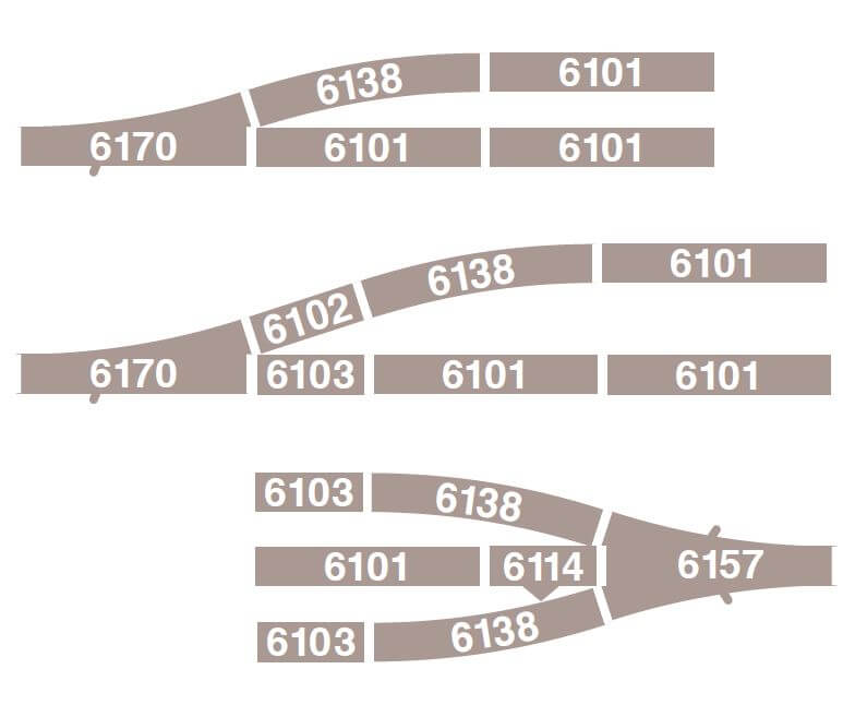 FLEISCHMANN 6170 Weiche links 18°