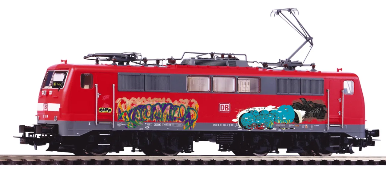 PIKO Spur H0 71167 E-Lok BR 111DB AG Graffiti 