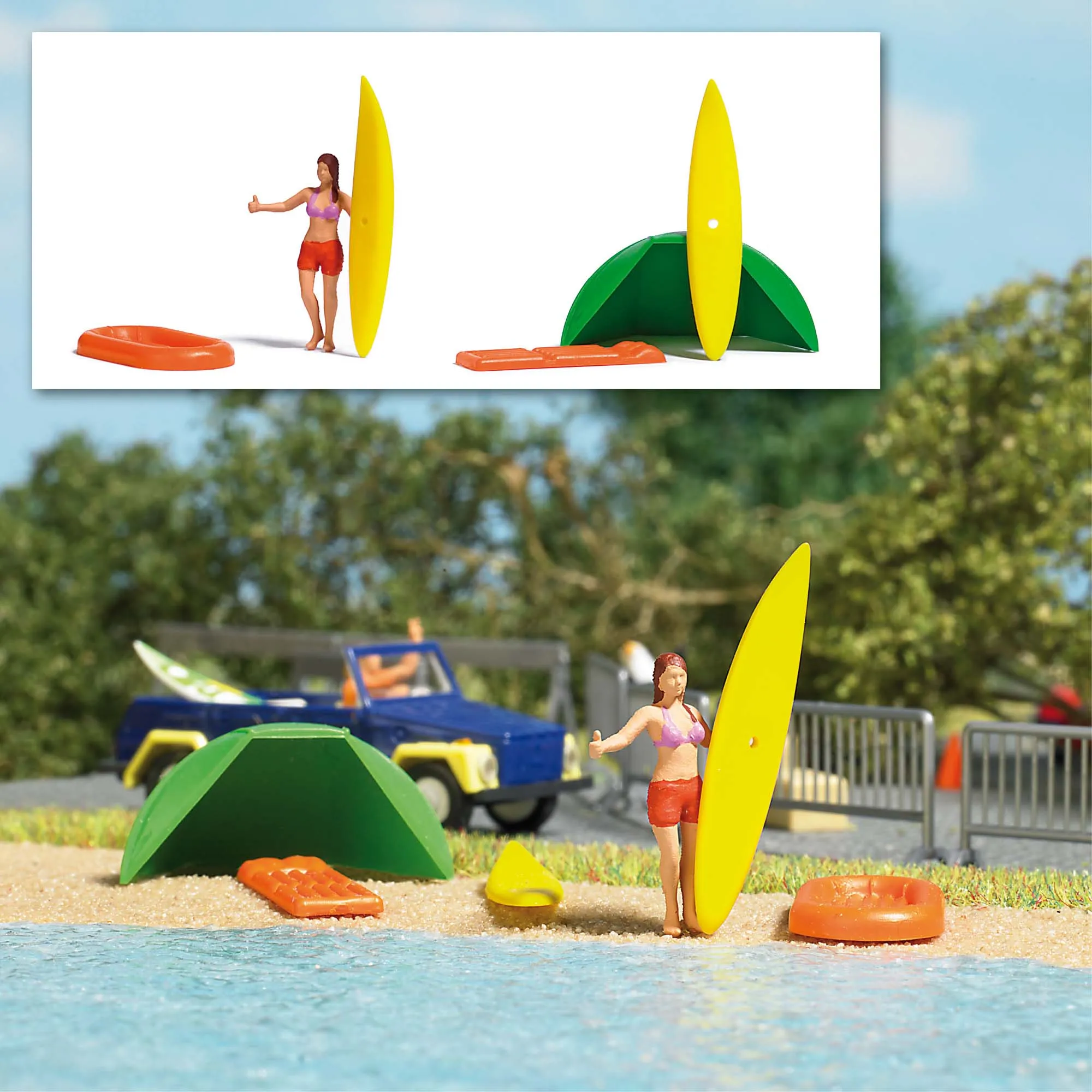 Busch H0 7943 Strandidylle Action Set