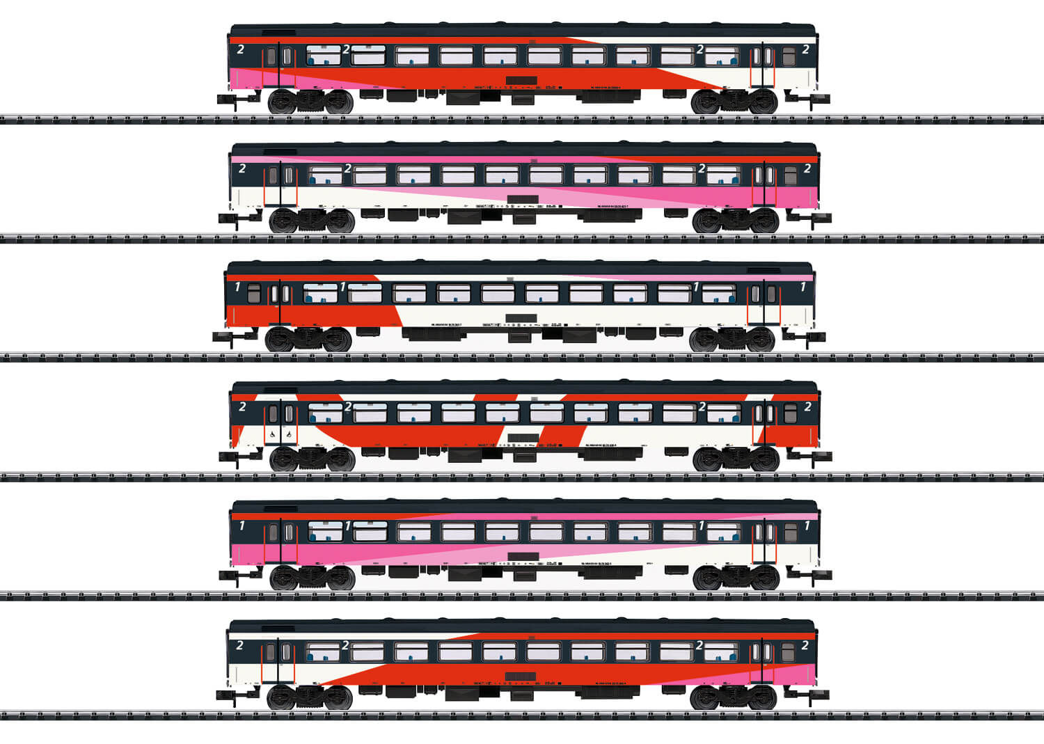 Minitrix 15389 Spur N Schnellzugwagen-Set ICRm der NS