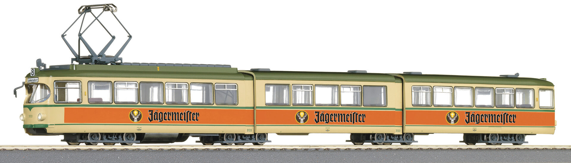 Roco 52581 Straßenbahn „Jägermeister“ 8 Achsen