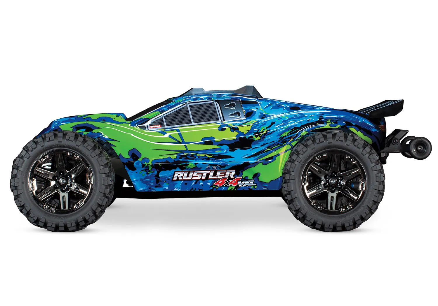TRAXXAS® 67076-4GRN Rustler 4x4 VXL grün/blau RTR