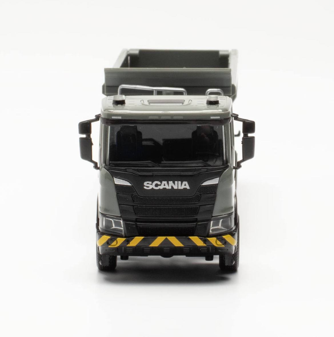 Herpa 316248 Scania CG 17 6x6 Rundmulden-Sattelzug 3achs/2achs grau