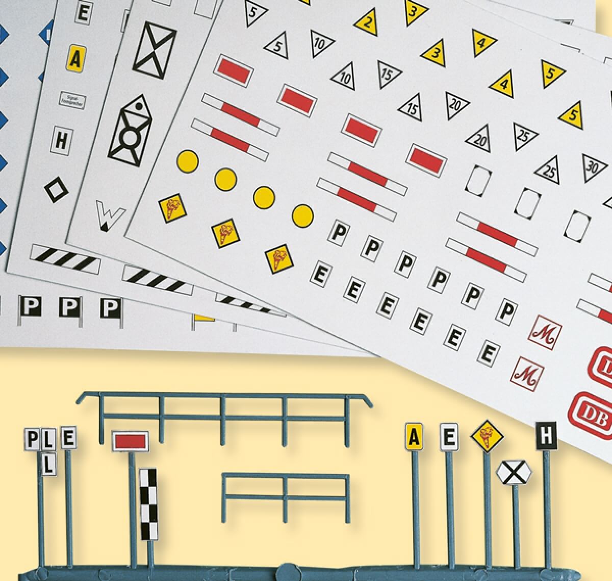 Auhagen 42602 H0 Eisenbahn-Signaltafeln und -Schilder