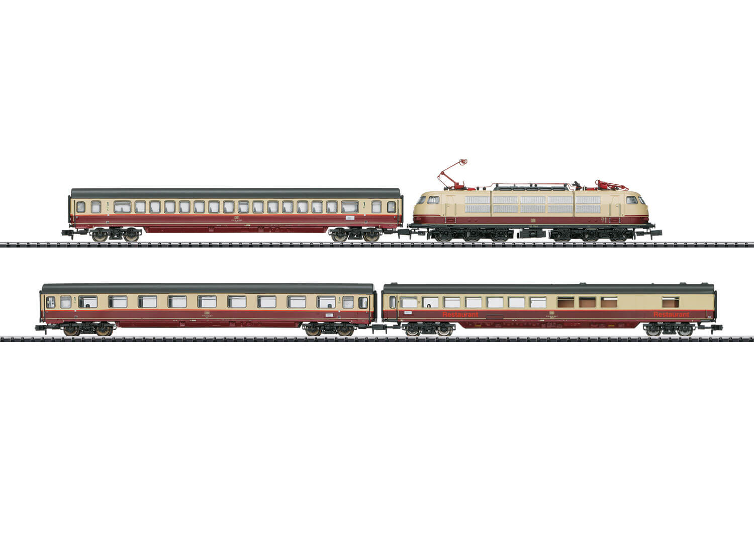Minitrix 11628 Zug-Set "Rheingold TEE 7"