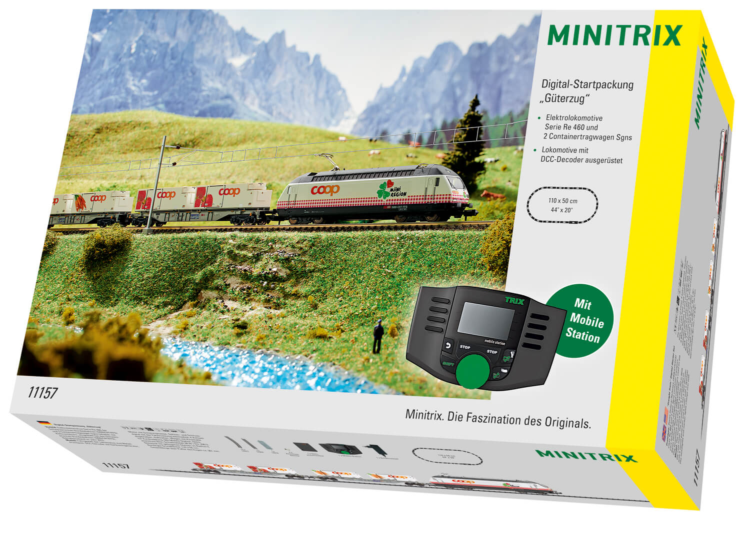 Minitrix 11157 Spur N Digital-Startpackung schweizer Güterzug Re 460 SOUND