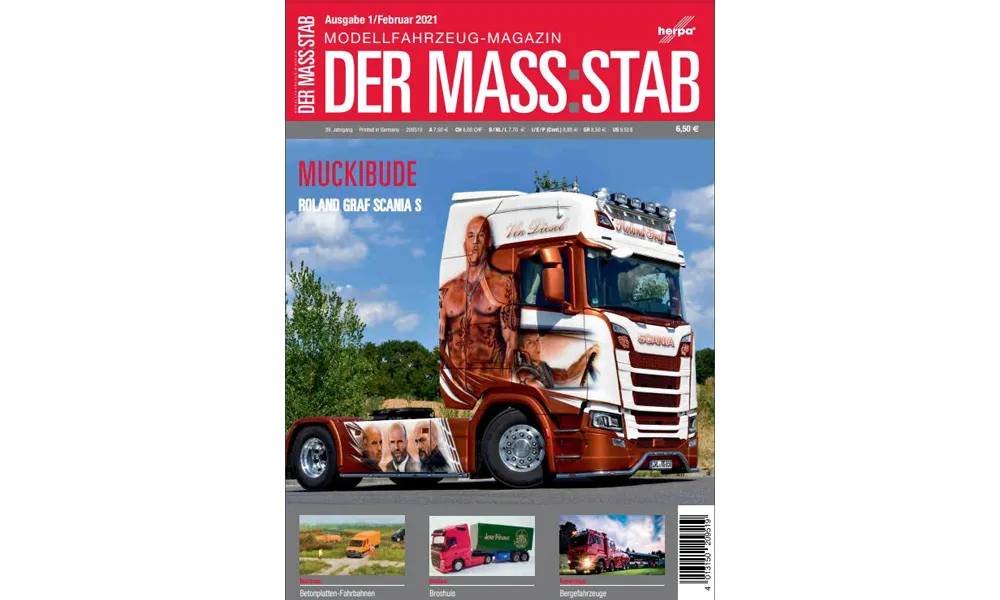 Herpa 209519 DER MASS:STAB 01/2021 Das Herpa Modellfahrzeug Magazin
