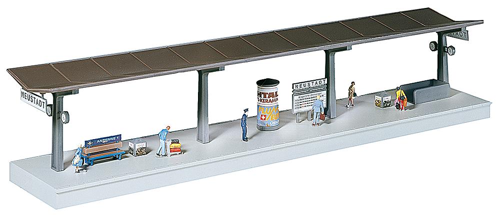 Faller 120200 Bahnsteig mit laufenden Figuren