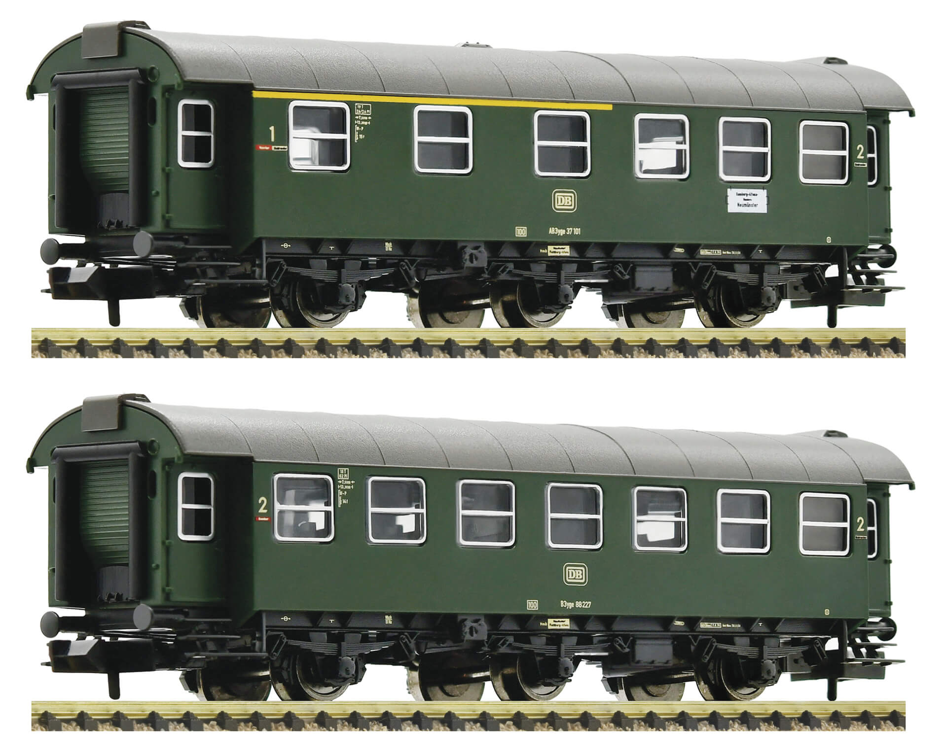 Fleischmann 809909 Spur N 2-tlg. Set: Umbauwagen AB3yg B3yg DB