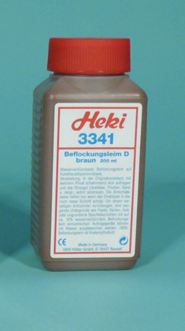 Heki 3341 Beflockungsleim braun 200 ml
