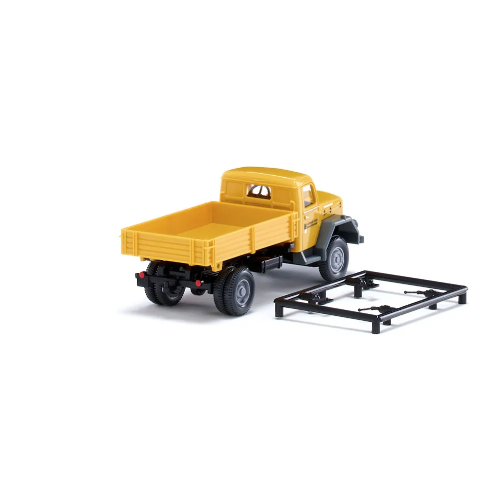 Wiking 042497 Pritschenkipper Magirus Leonard Weiss