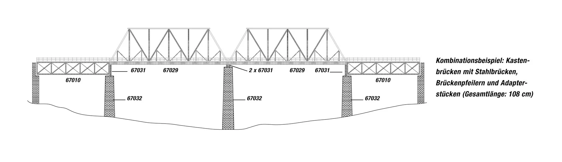 NOCH 67032 Brückenpfeiler