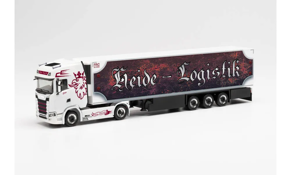 Herpa 313797 Scania CS 20 HD Kühlkoffer-Sattelzug Heide Logistik