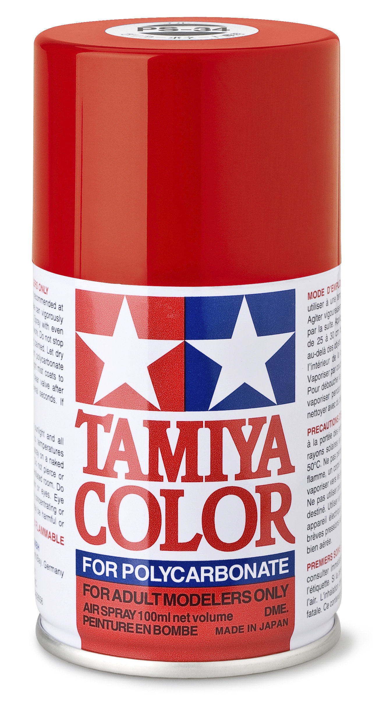 TAMIYA 300086034 PS 34 F. SPORTWAGEN ROT Polycarbonat 100ml