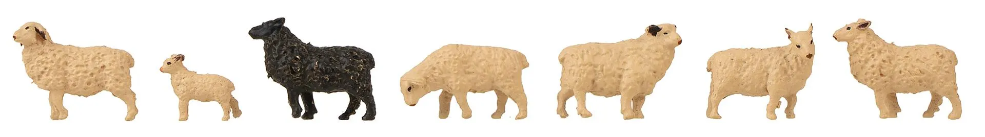 N Faller Figuren 272801 Figuren-Set Schafe mit Mini-Sound-Effekt