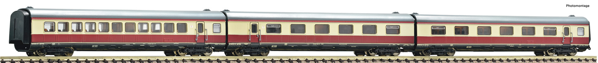 Fleischmann Spur N 741006 3-tlg. Set Ergänzungswagen Alpen-See-Express DB