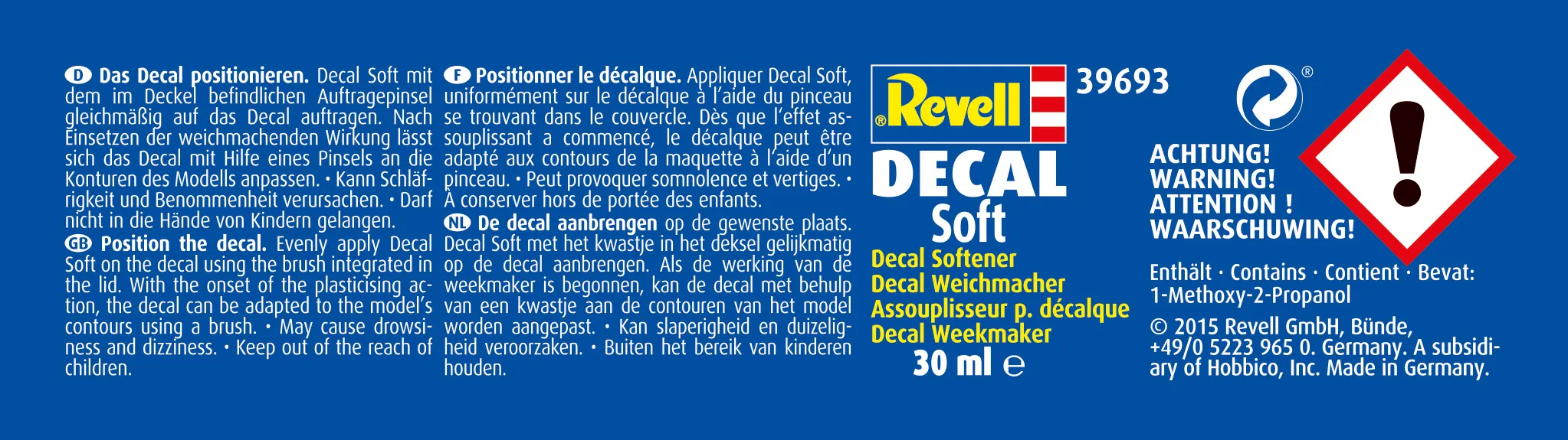 Revell 39693 Decal Soft 30ml 