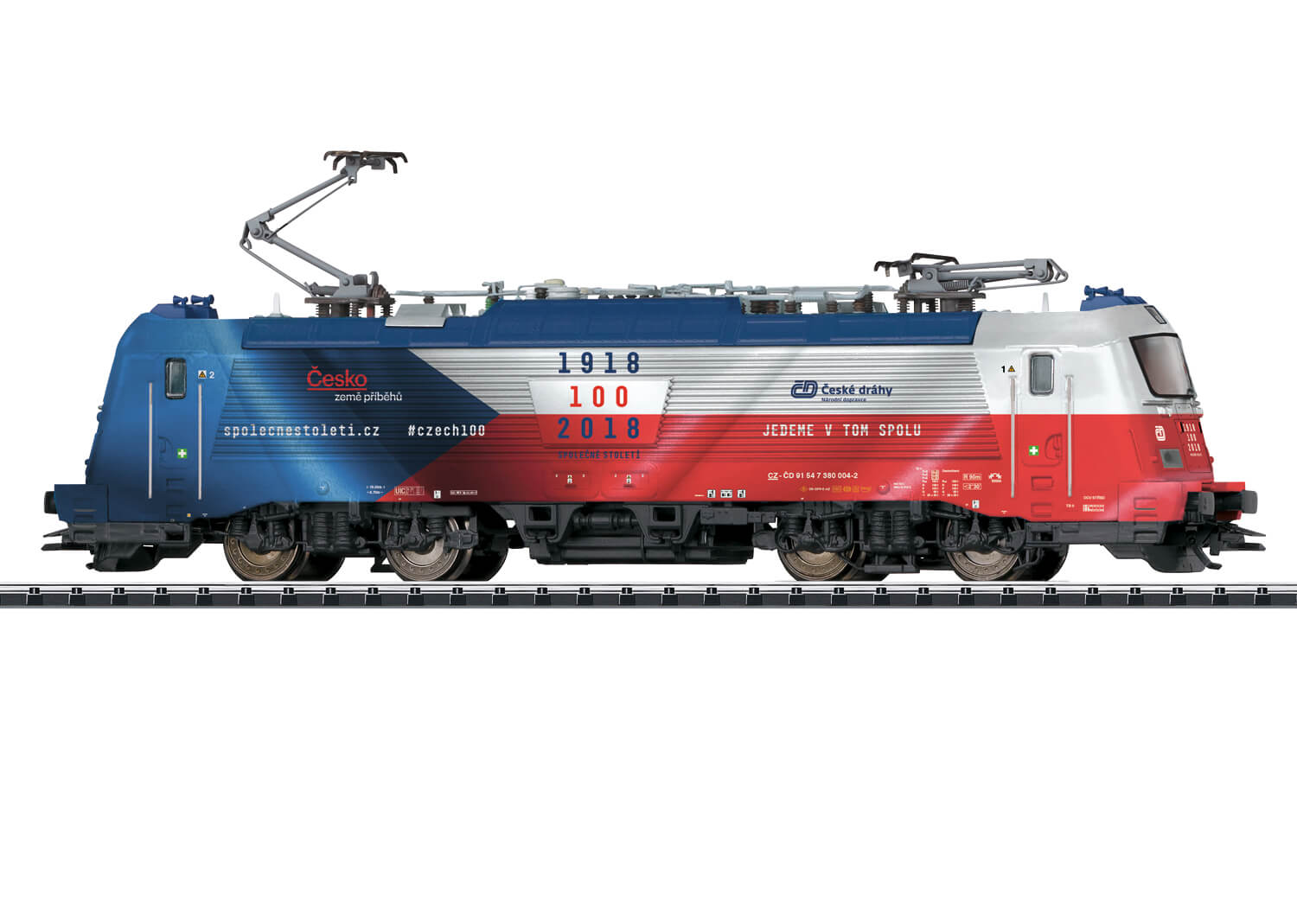 Trix 22454 H0 Elektrolokomotive Baureihe 380 Škoda Typ 109 E der ČD Sonderfarbgebung 