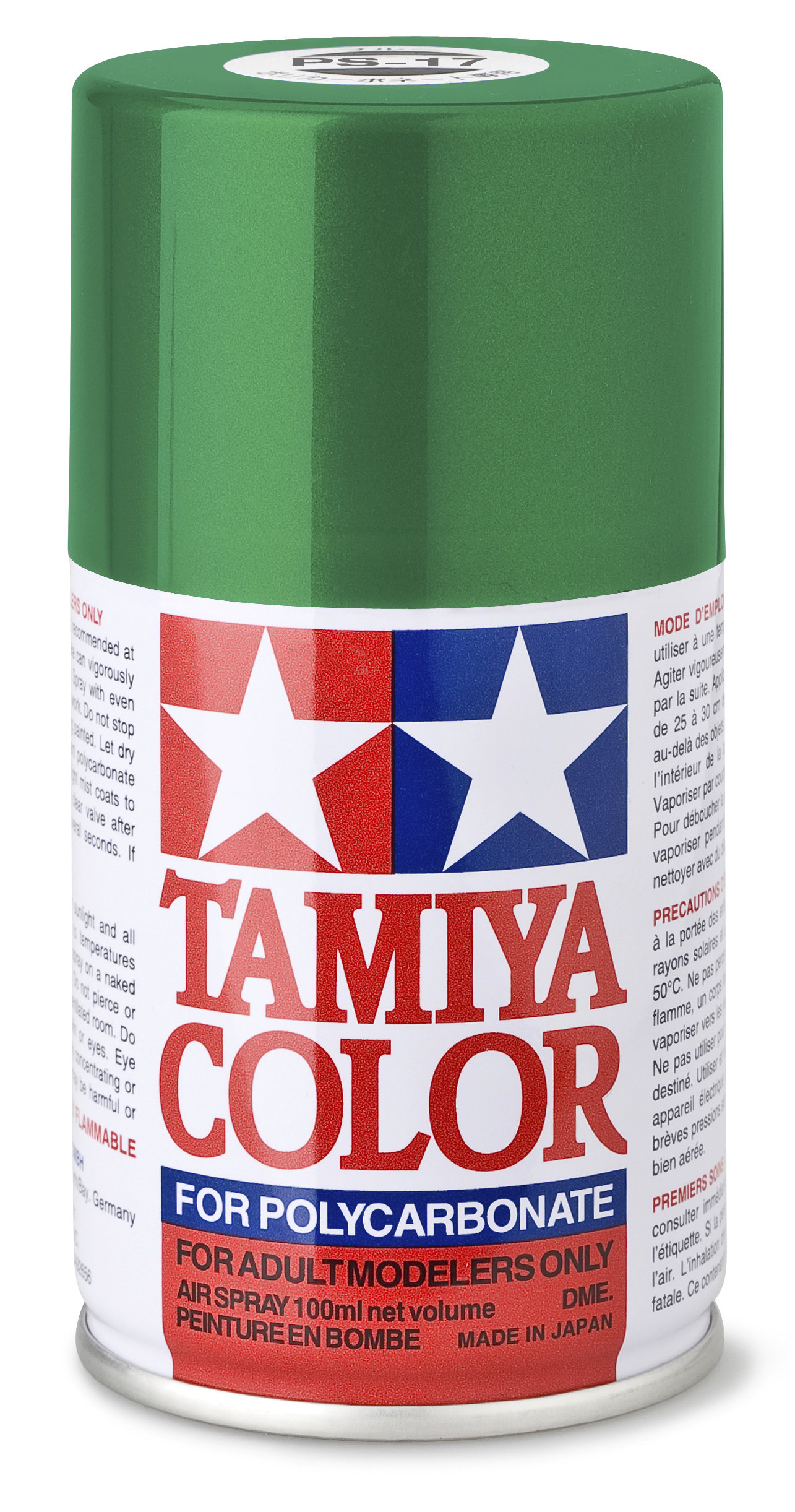 TAMIYA 300086017 PS-17 Metallic Grün Polycarbonat 100ml