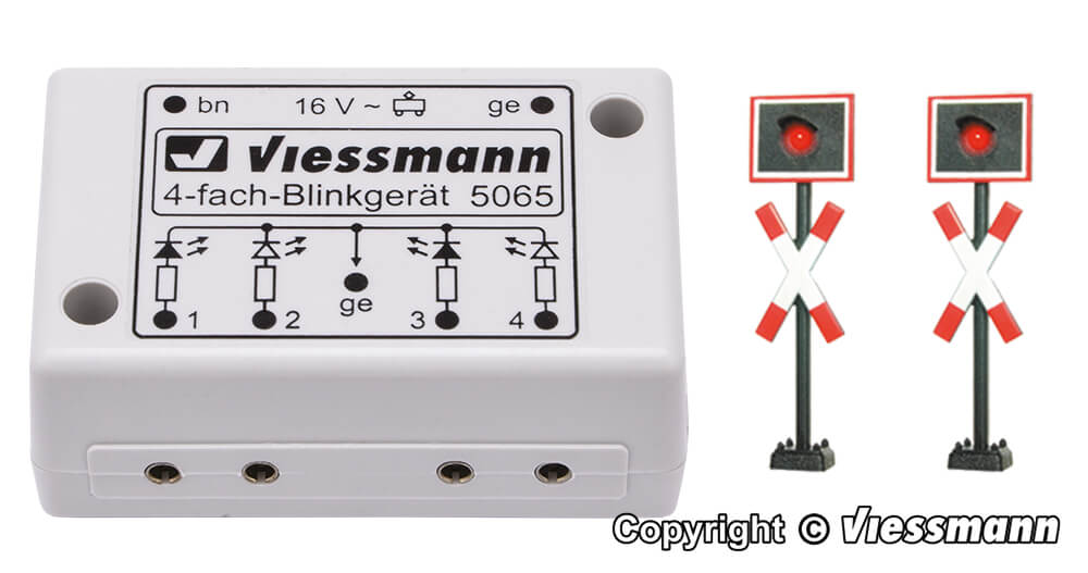 Viessmann 5801 N Andreaskreuze 2 Stück Blinkelektronik