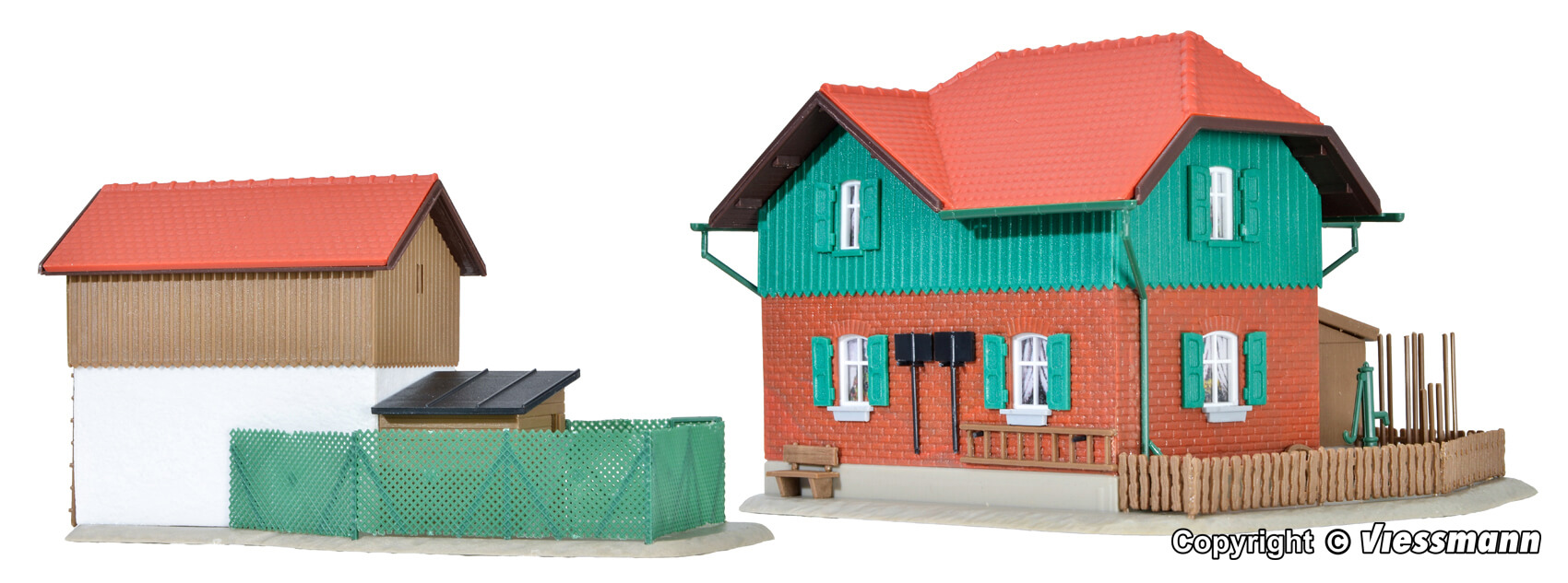 kibri 39320 Wärterhaus Kaltental mit Nebengebäude