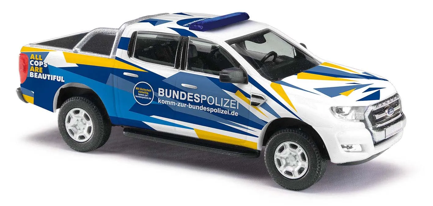 Busch H0 52822 Ford Ranger Bügel Bundespolizei