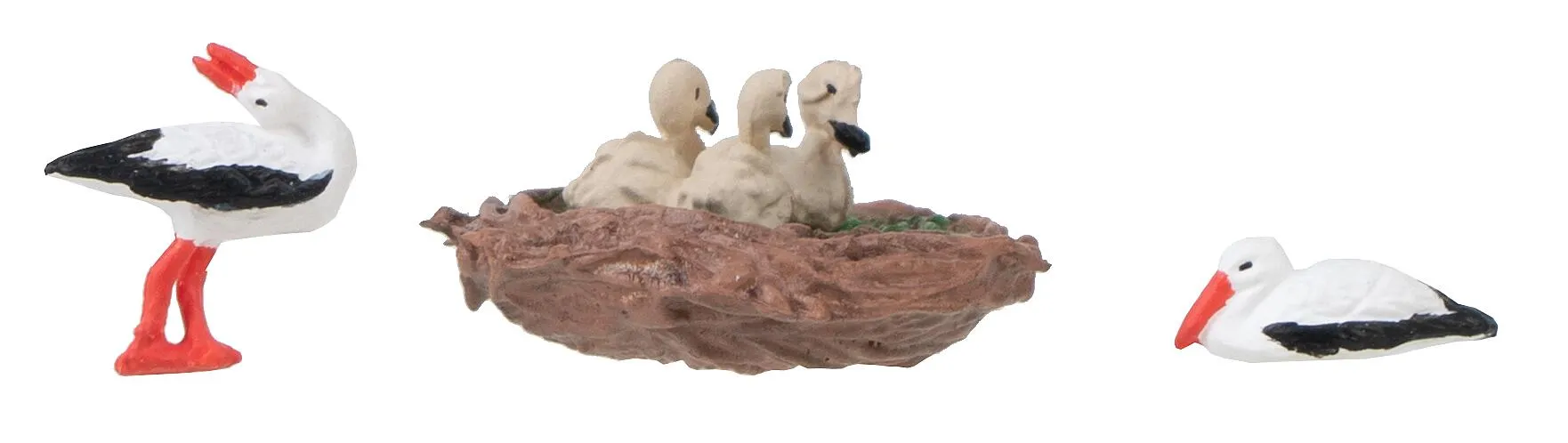 Faller H0 180239 Figuren-Set Störche mit Mini-Sound-Effekt 