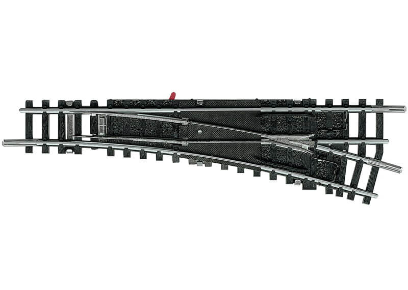 Minitrix 14939 Spur N Hand-Weiche, rechts R4 15° 112,6 mm mit polarisiertem Herzstück