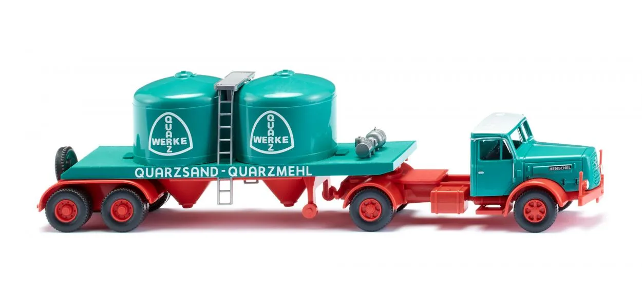 Wiking 053405 Henschel Chemikaliensattelzug Quarzwerke