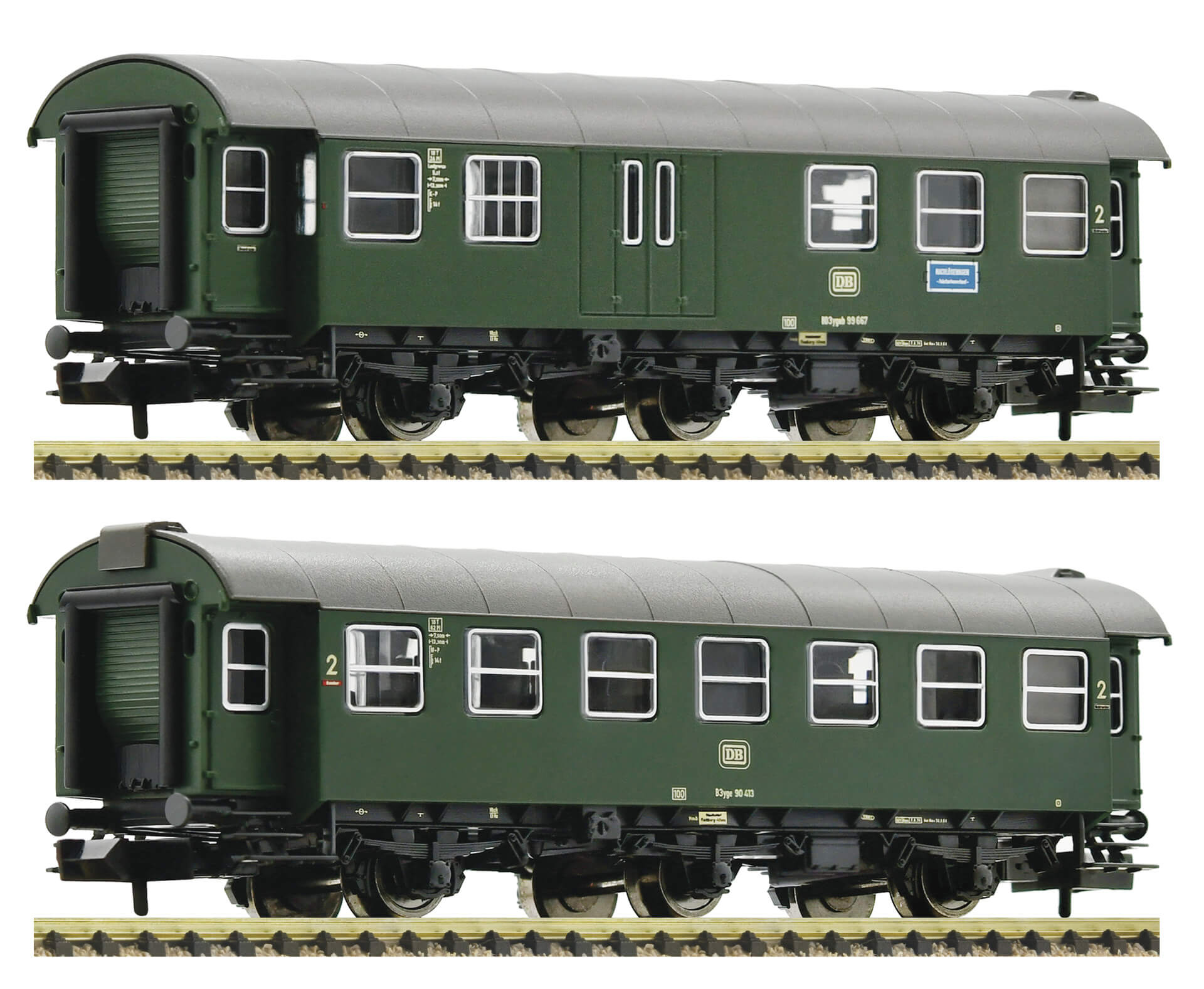Fleischmann 809908 Spur N 2-tlg. Set: Umbauwagen Bauart BD3y B3yg DB