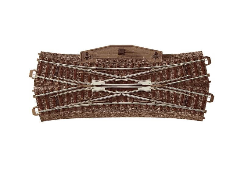 TRIX 62624 Doppelte Kreuzungsweiche Radius 2 mit 24,3°