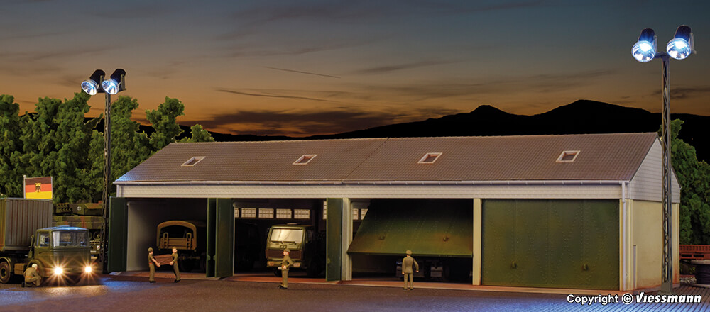 kibri H0 18906 Bundeswehr Fahrzeughalle