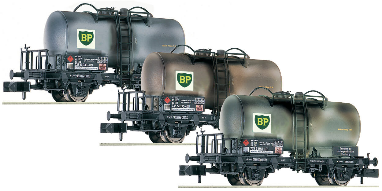 FLEISCHMANN 841201 gealterte Kesselwagen BP