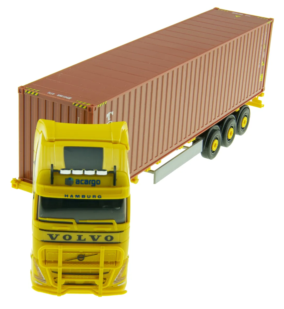 Herpa 946735 Volvo FH5 Globetrotter XL 40ft. Container-Sattelzug Acargo Truckerbabe Jana