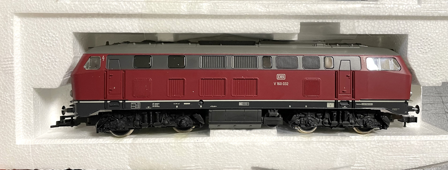 Diesellok V 160 032 der DB mit Sound Gleichstrom Fleischmann