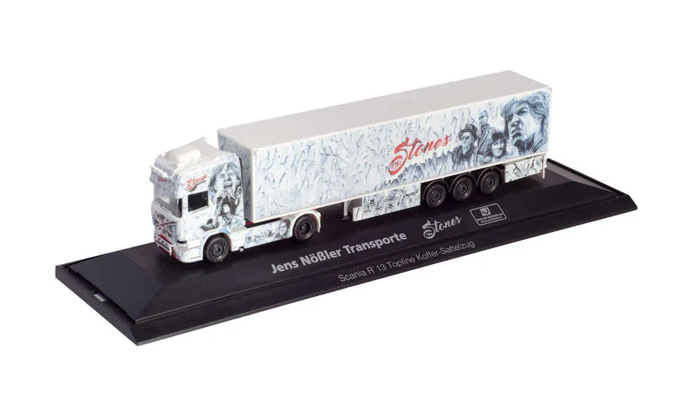 Herpa 121958 Scania R TL Koffer-Sattelzug The Stones Thüringen Schmalkalden